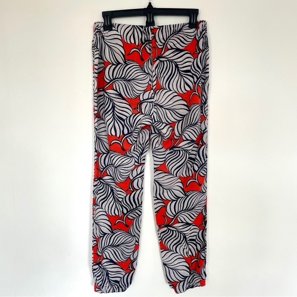 Madewell Shorewalk Cover-Up Pants in Vintage Palm Beach Tropical Leaf Print - Picture 2 of 5